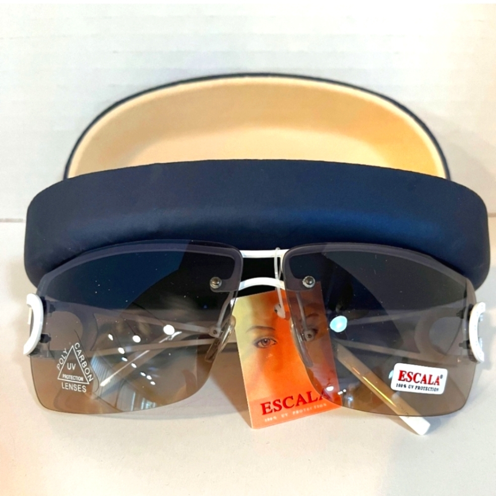Escala Italian Gradient Gray Sunglasses NWT